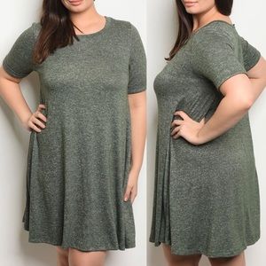 BEAUTIFUL OLIVE GREEN DRESS
